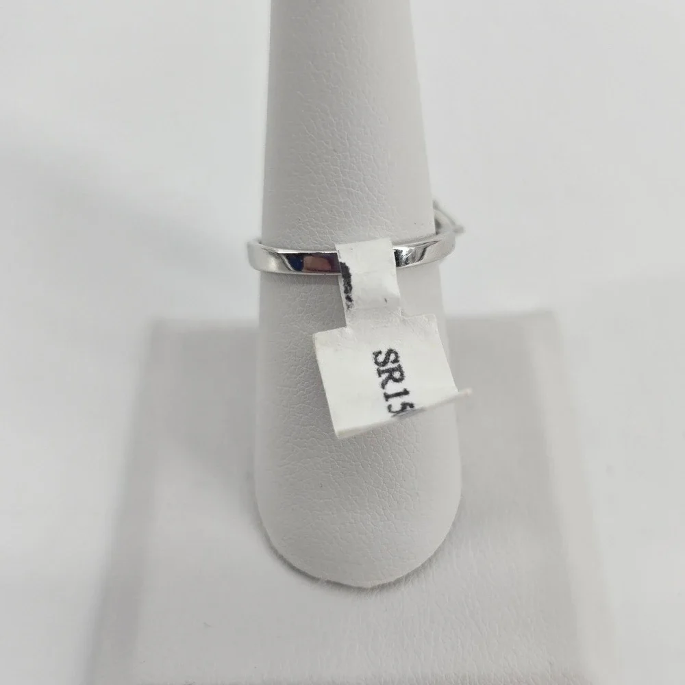 Ring Women 7.5 Multi Gemstone Cluster Silver Heart Trillion